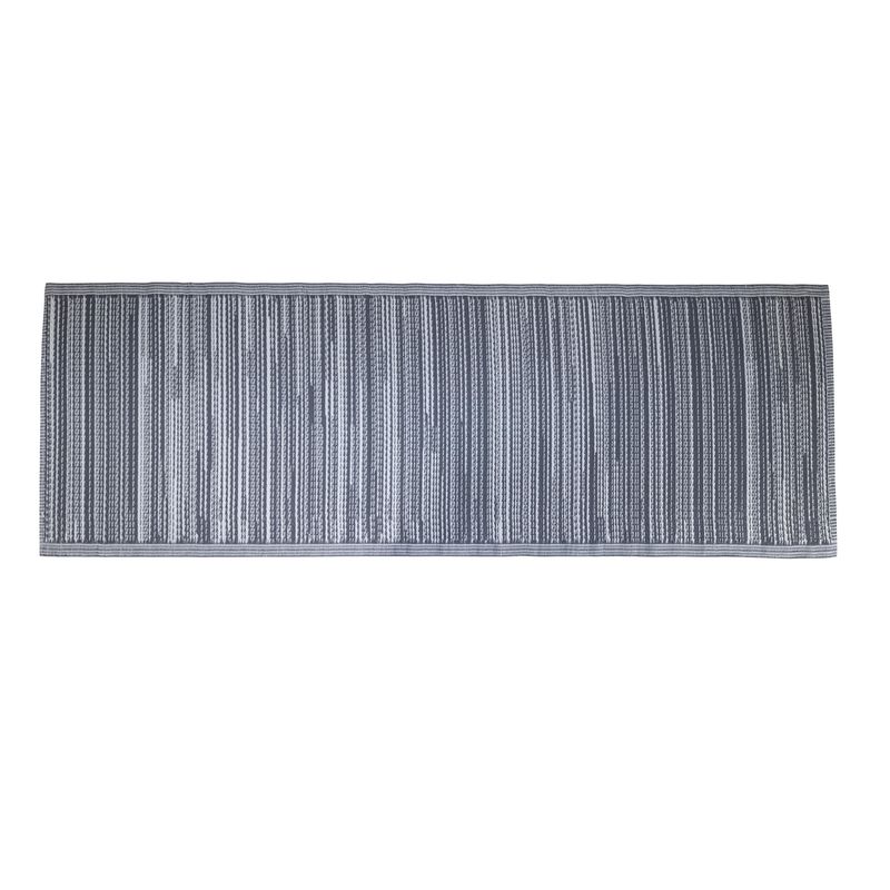 JUST HOME COLLECTION - Alfombra de Terraza Industrial Gris 80x230cm
