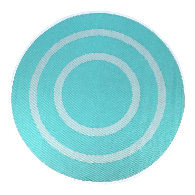 JUST HOME COLLECTION - Alfombra Terraza Redonda Nórdica Azul 180cm