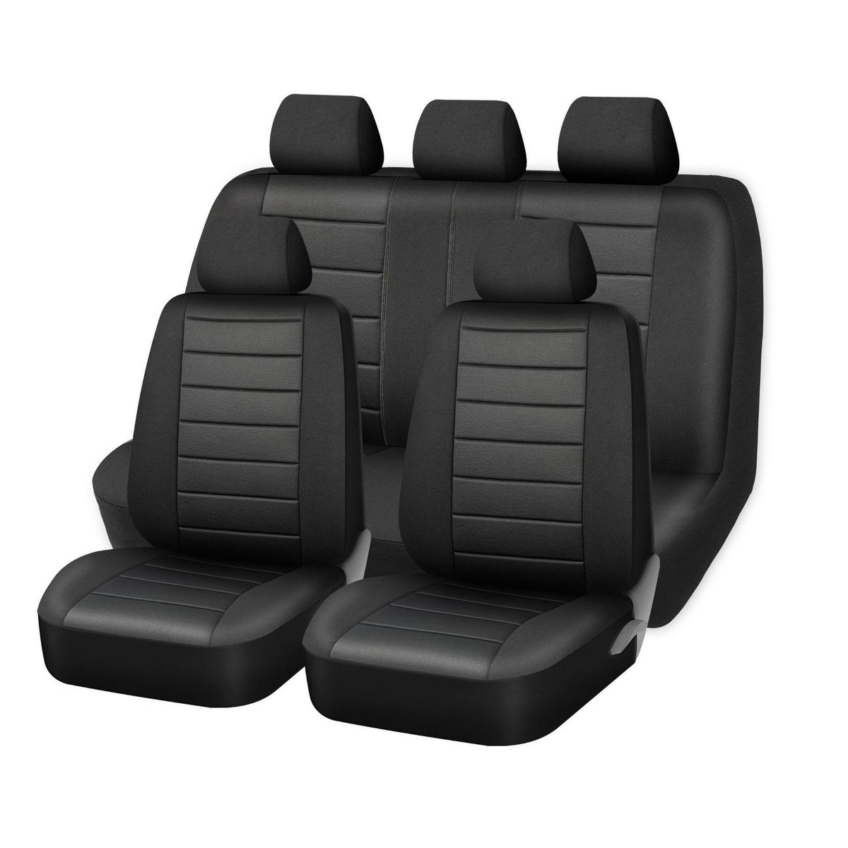 AUTOSTYLE - Cubre Asiento 9 Piezas Negro