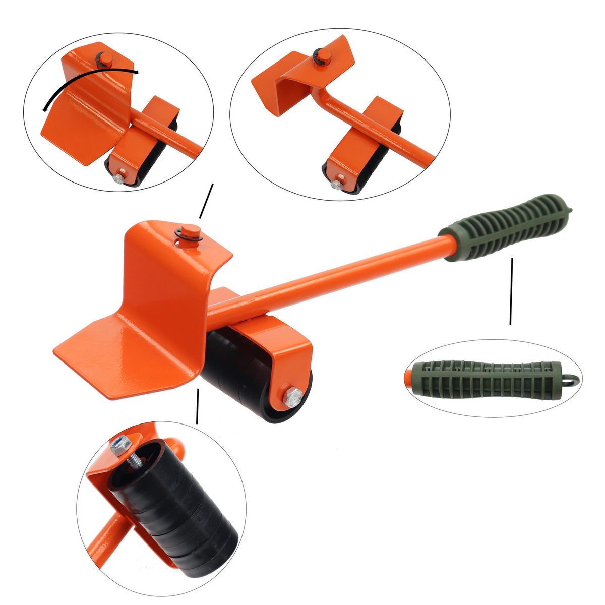 BAUKER - Kit Movimiento Muebles 4 Piezas