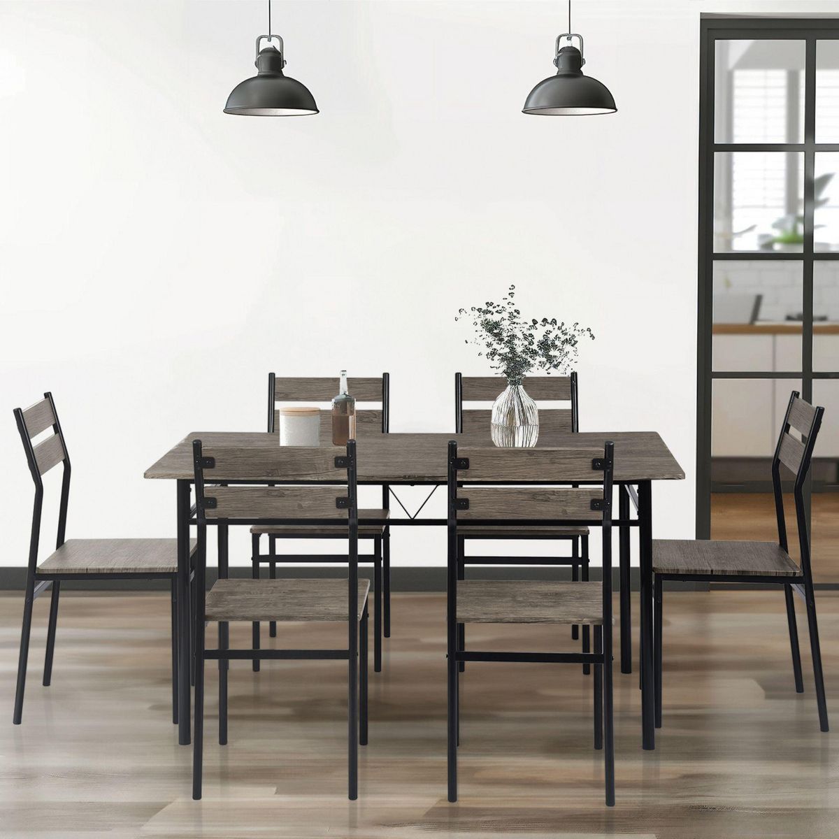 JUST HOME COLLECTION - Set Comedor Laila 6 Sillas