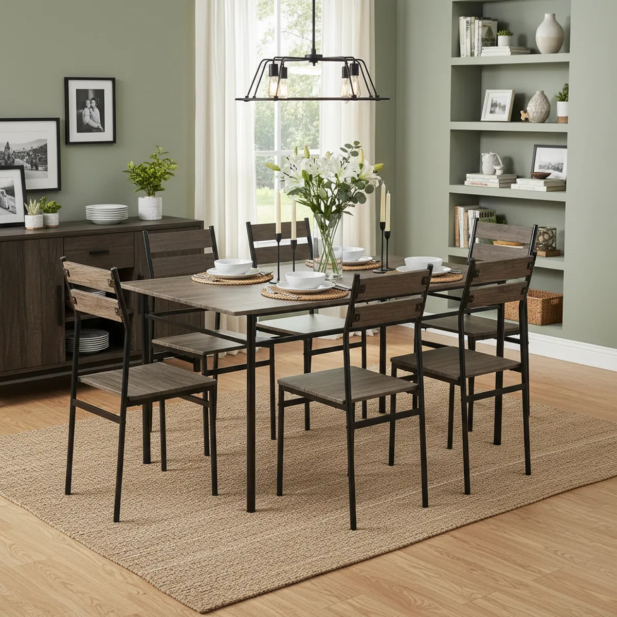 JUST HOME COLLECTION - Set Comedor Laila 6 Sillas