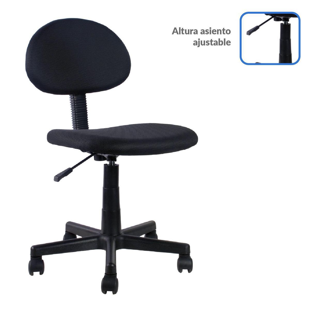 KARSON - Silla de PC Ergonómica Negra