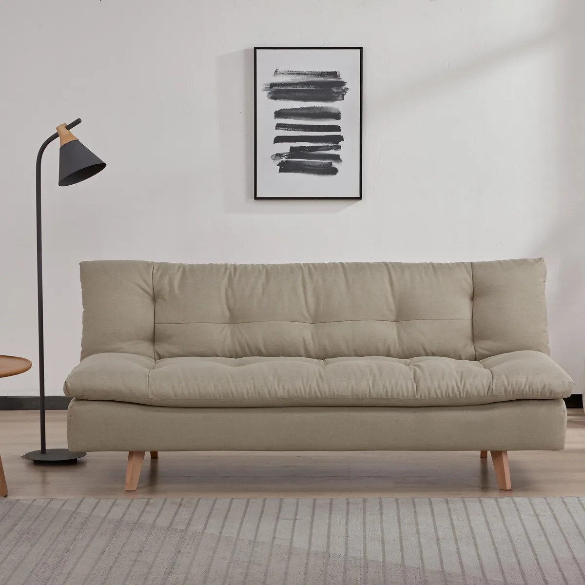 JUST HOME COLLECTION - Sofá cama Futón Elgin Beige 91x182x80cm