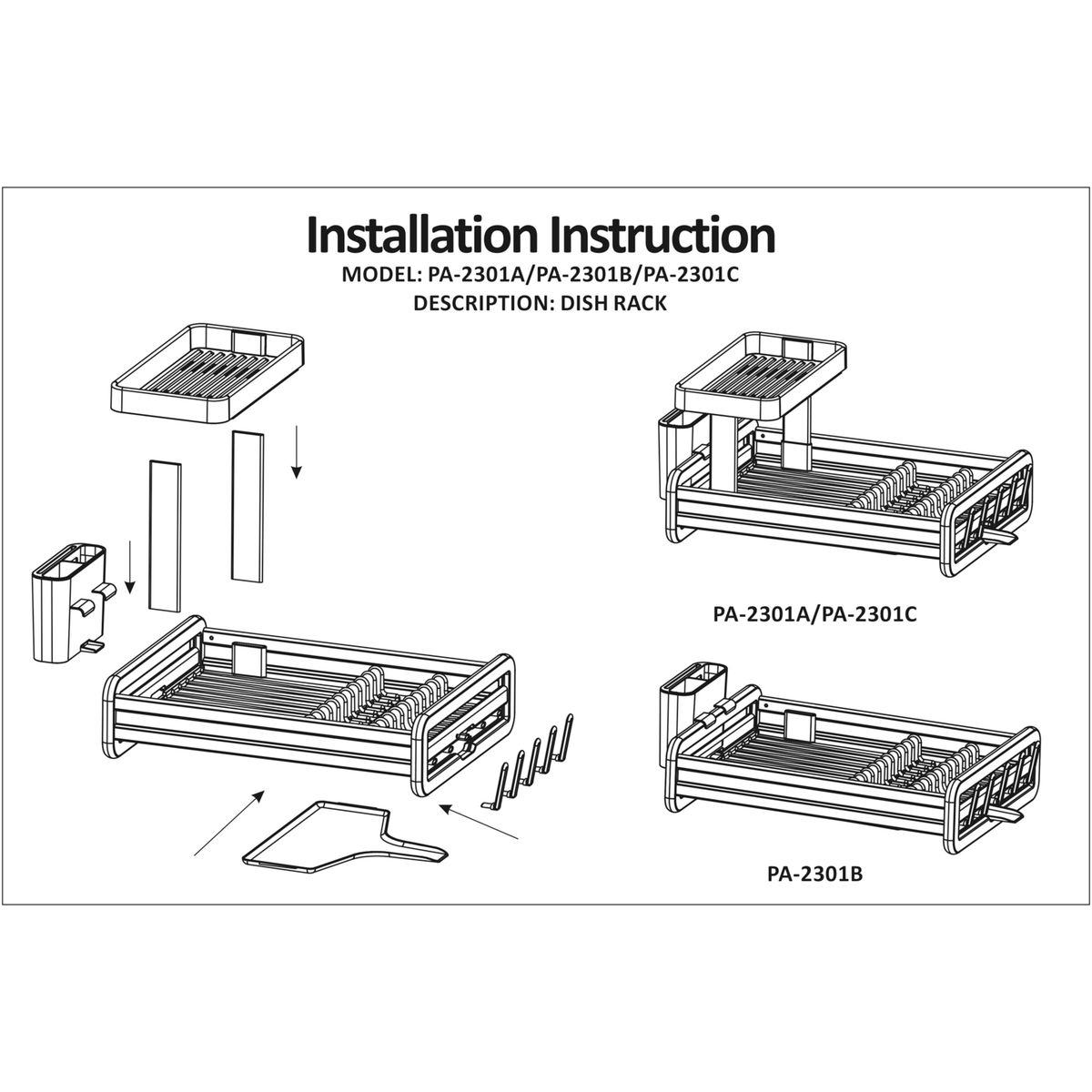 JUST HOME COLLECTION - Secaplatos de Aluminio 54x35x25cm