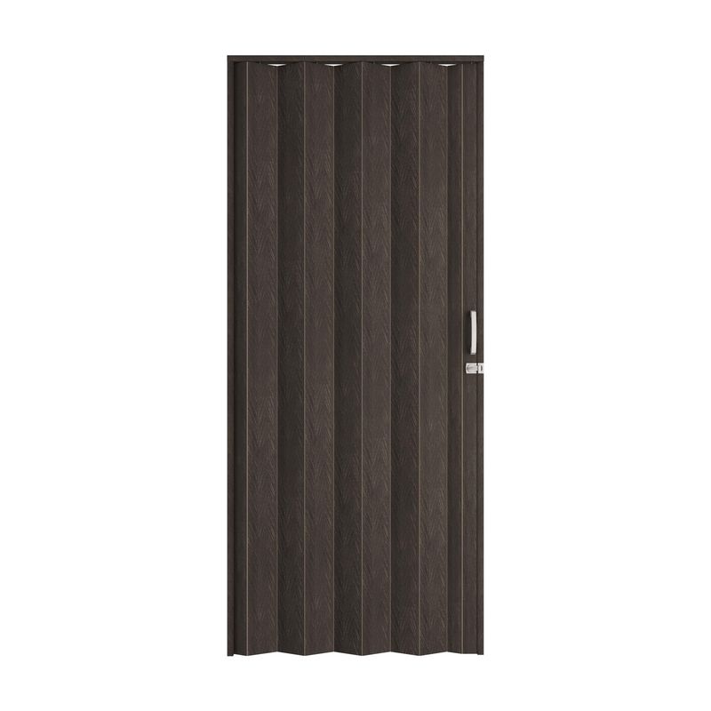 HOGGAN - Puerta Plegable PVC Amalfi 90x200 Gris Shadow Lam