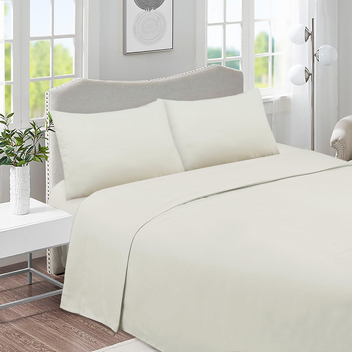 JUST HOME COLLECTION - Combo Plumón + Cojín + Sábana CYB1 Queen