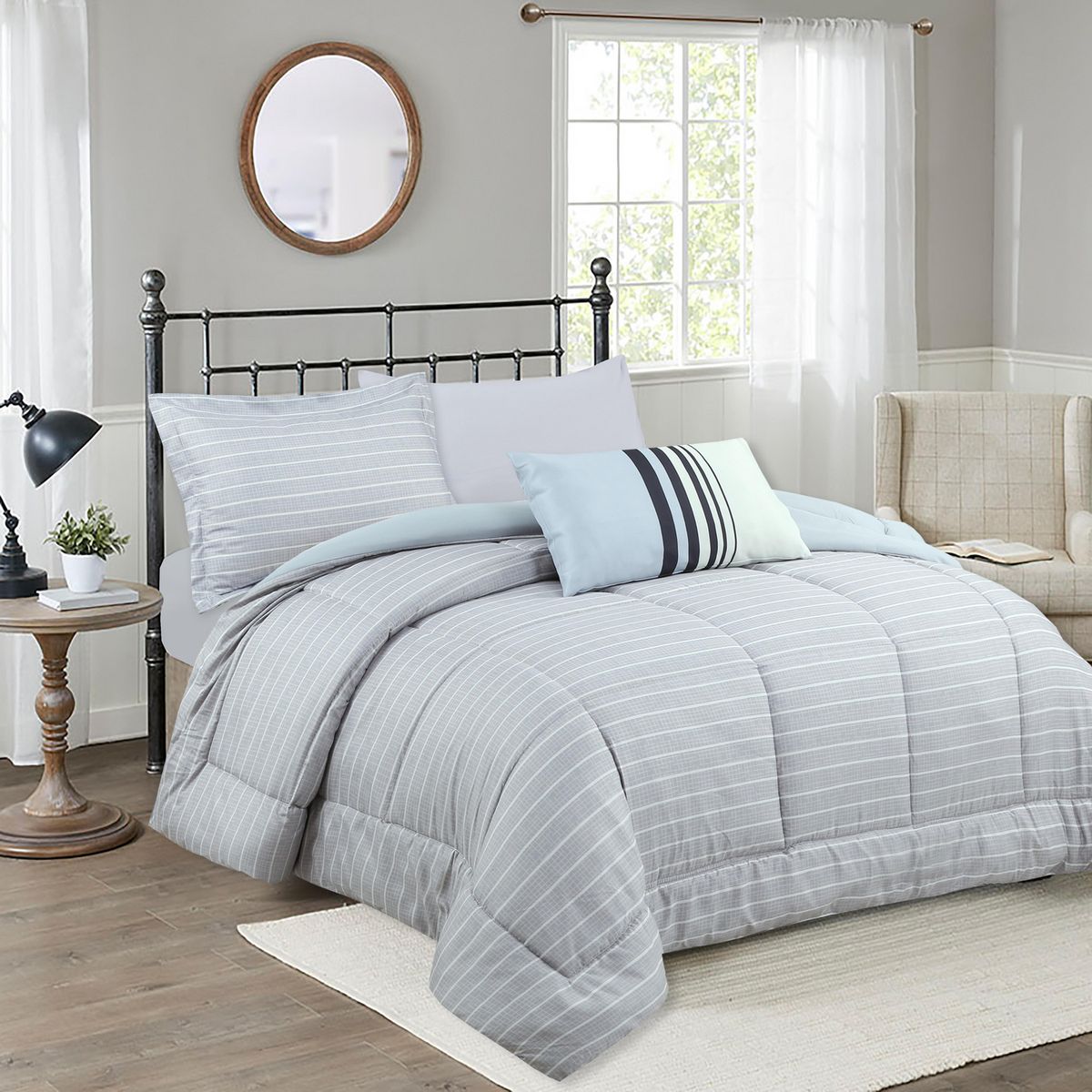 JUST HOME COLLECTION - Combo Plumón + Cojín + Sábana CYB2 1.5 Plazas