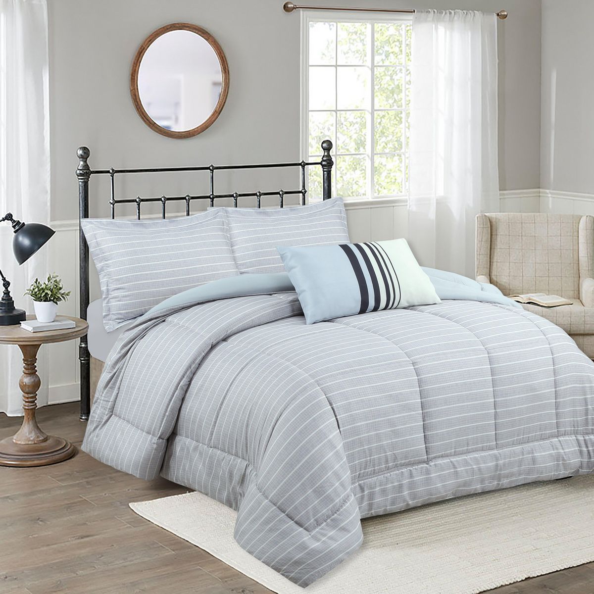 JUST HOME COLLECTION - Combo Plumón + Cojín + Sábana CYB2 King