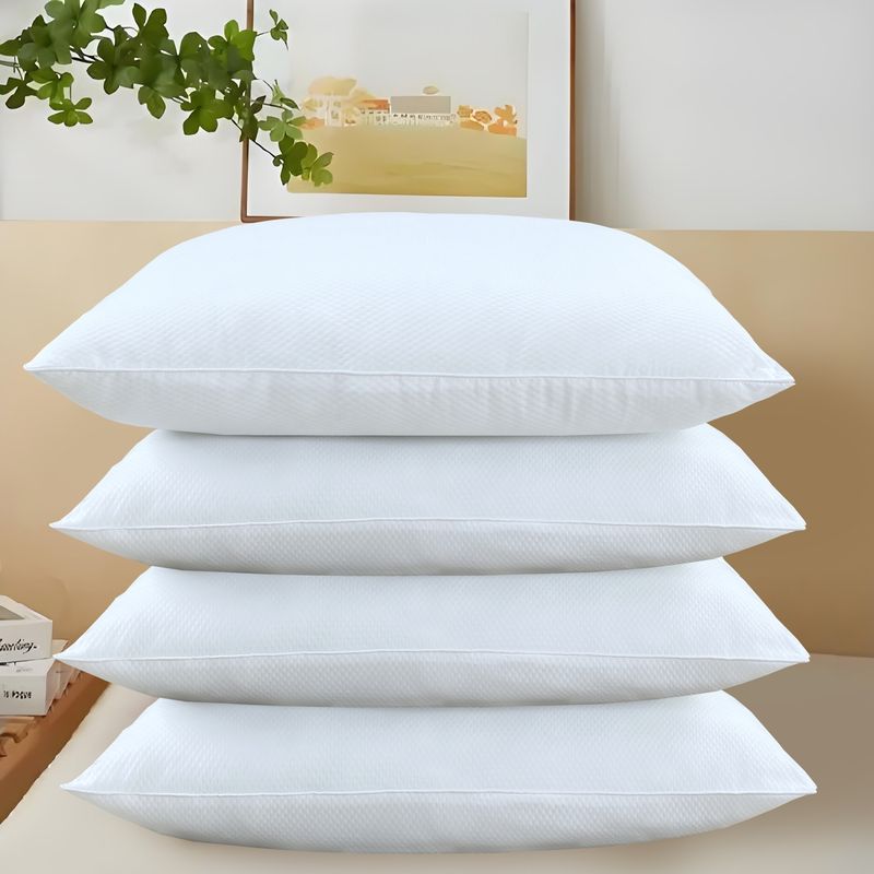 JUST HOME COLLECTION - Pack 4 Almohadas 80GSM Blanco