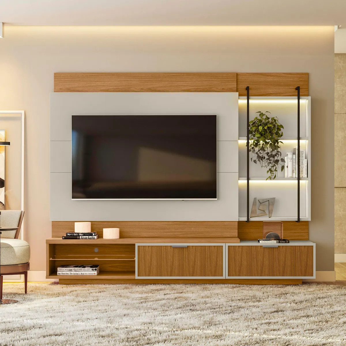 JUST HOME COLLECTION - Centro de Entretenimiento 70" Maceio