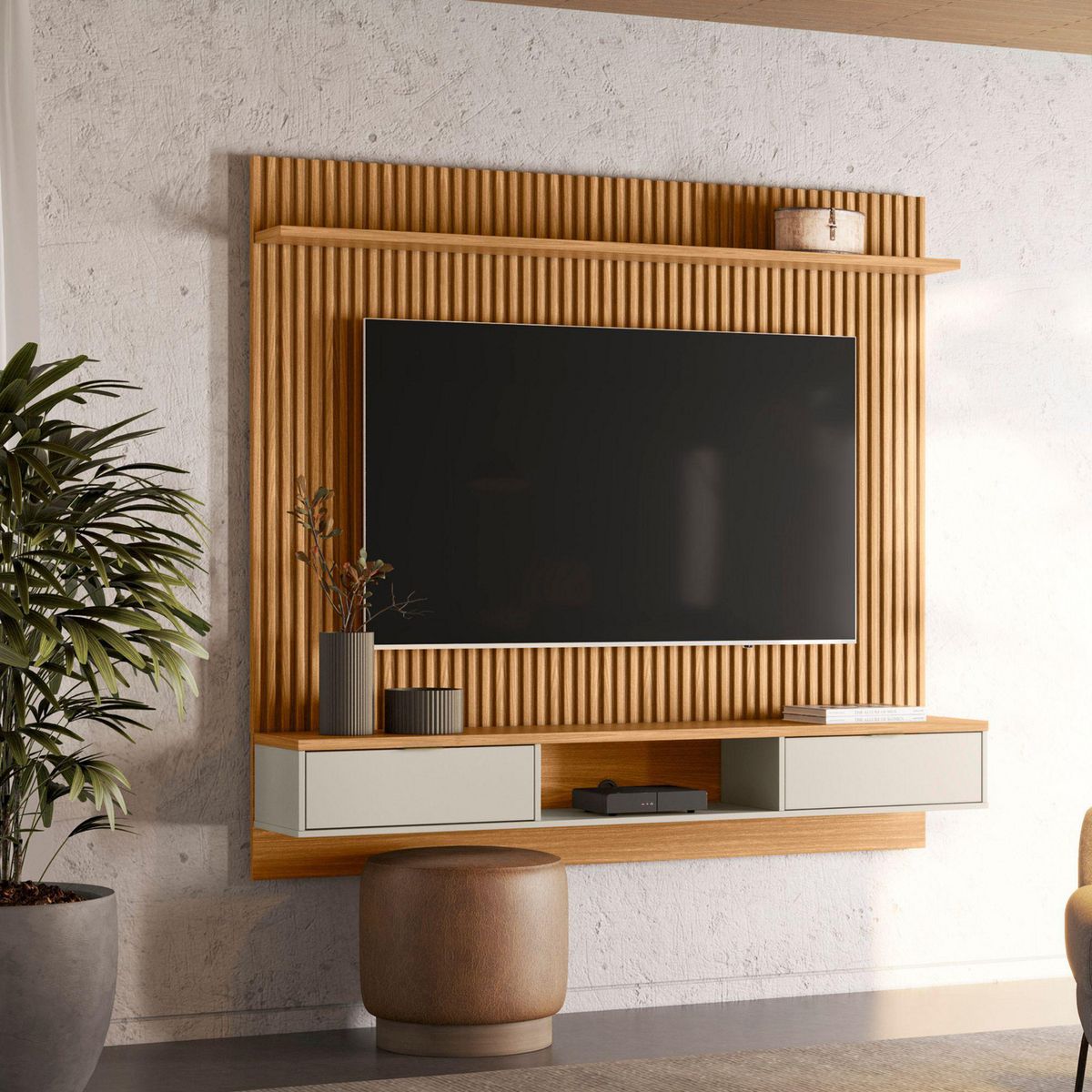 JUST HOME COLLECTION - Panel de TV 75" Genova