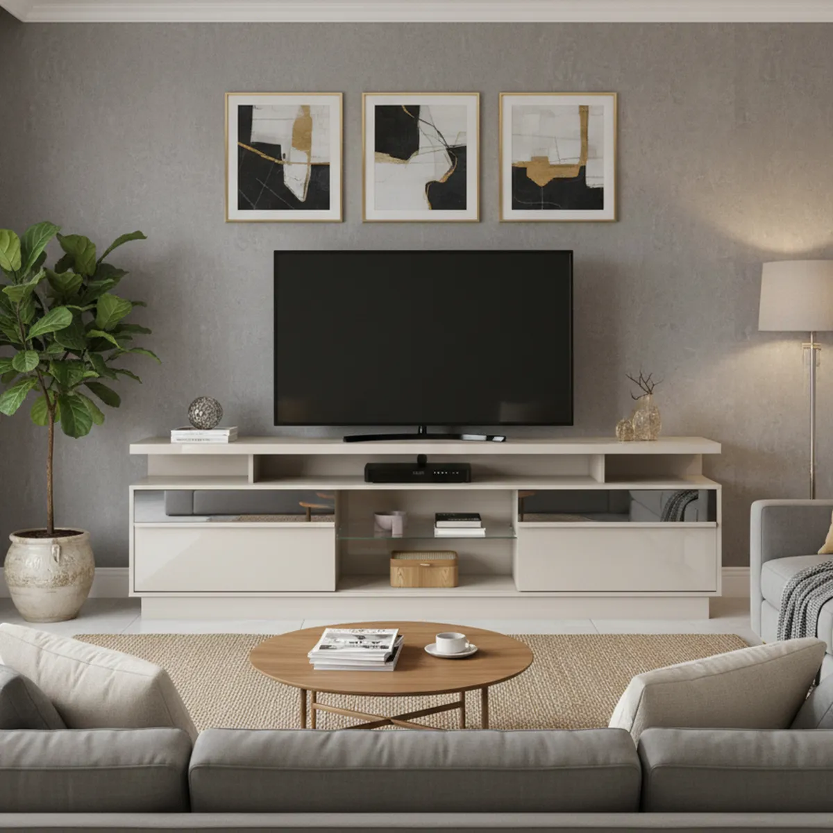 JUST HOME COLLECTION - Mesa de TV 70" Recife