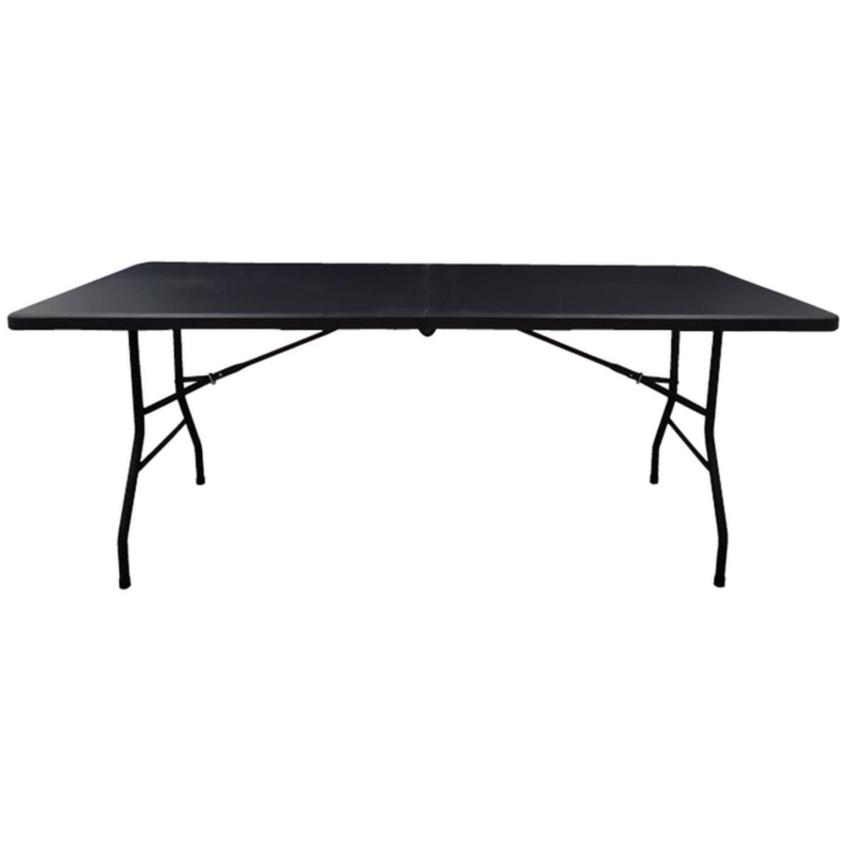 JUST HOME COLLECTION - Mesa Plegable Rectangular Negra 180X74 CM