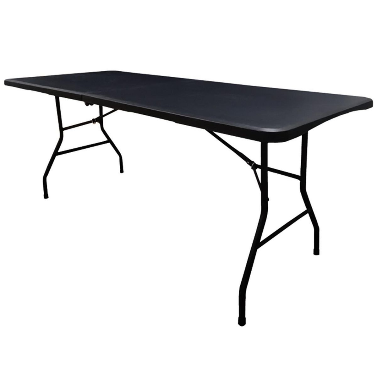 JUST HOME COLLECTION - Mesa Plegable Rectangular Negra 180X74 CM