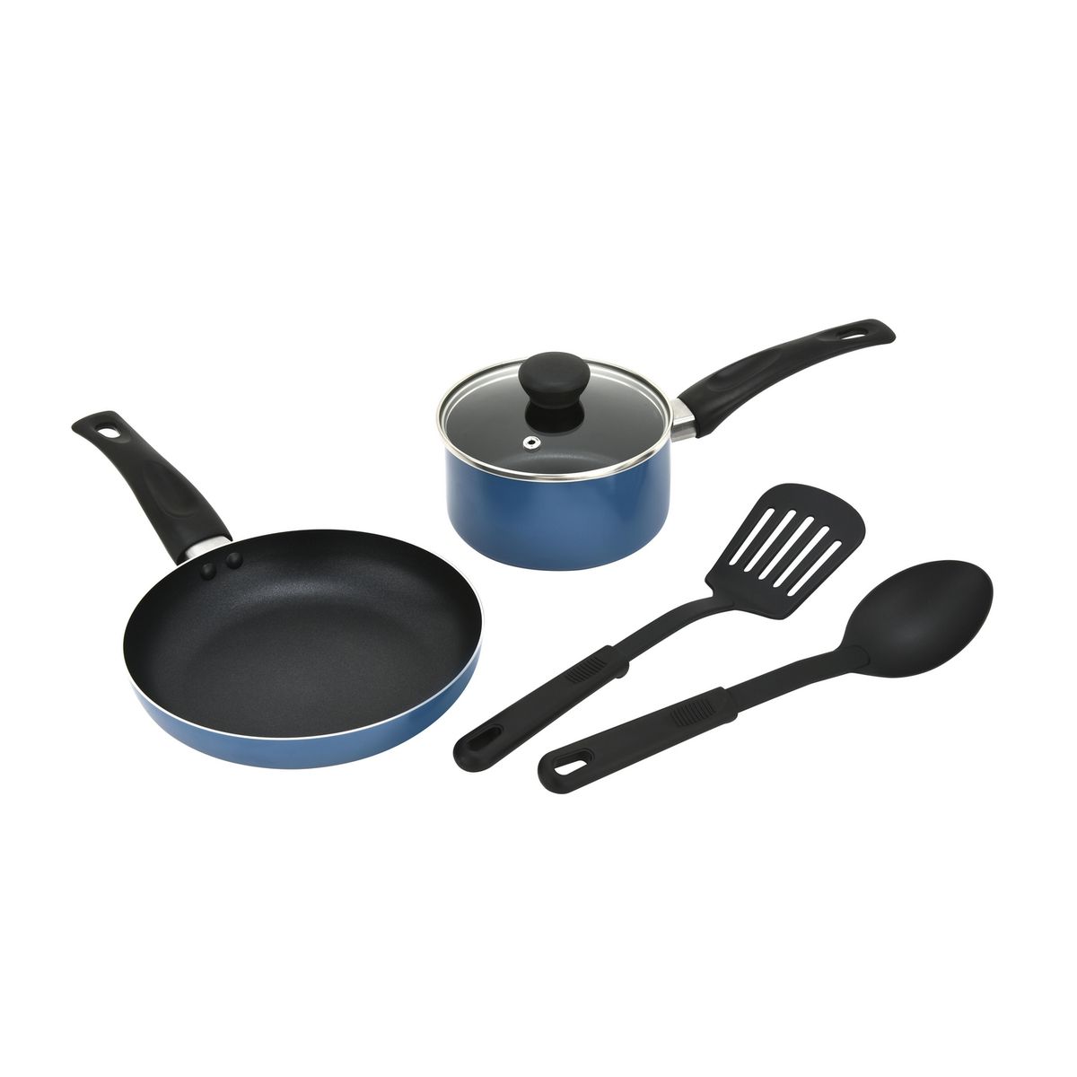 JUST HOME COLLECTION - Juego De Ollas 3 Piezas + Utensilios 2 Piezas