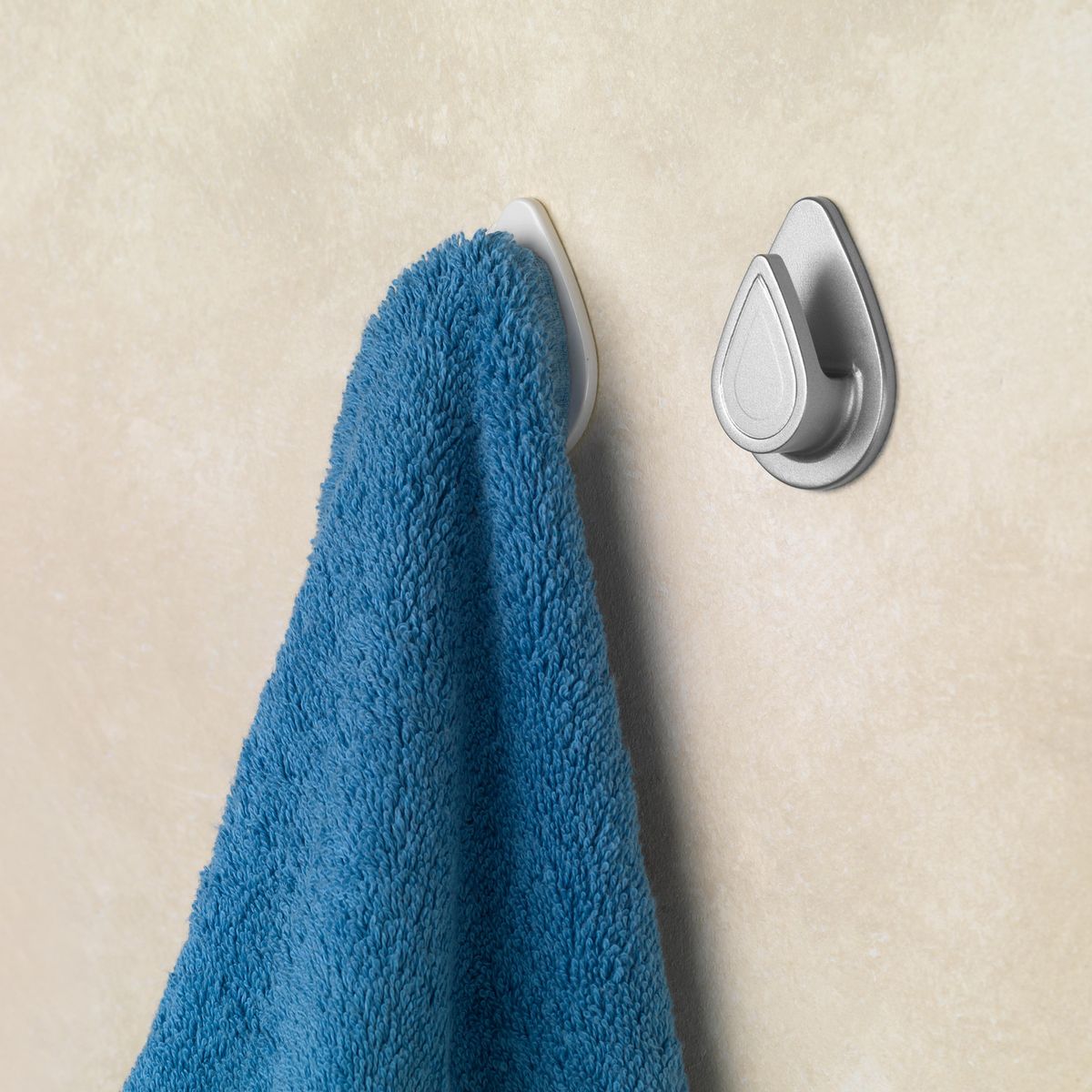 INOFIX - Colgador Adhesivo Gota Blanco