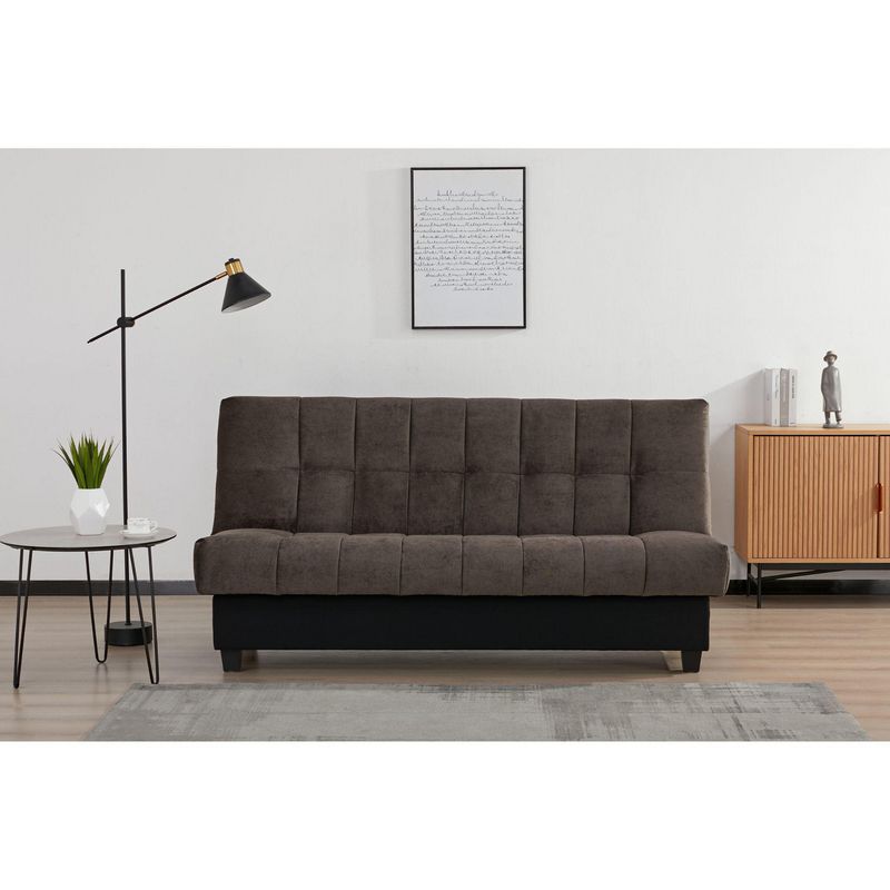 JUST HOME COLLECTION - Sofá Cama Futón con Almacenamiento 2 Cuerpos Aurora