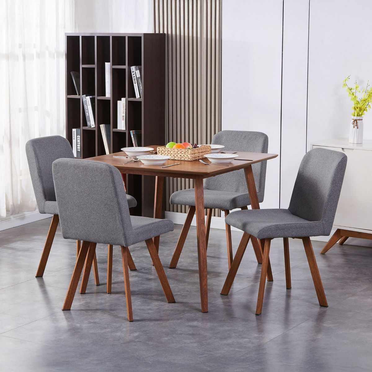 JUST HOME COLLECTION - Juego de Comedor 4 Sillas Canape