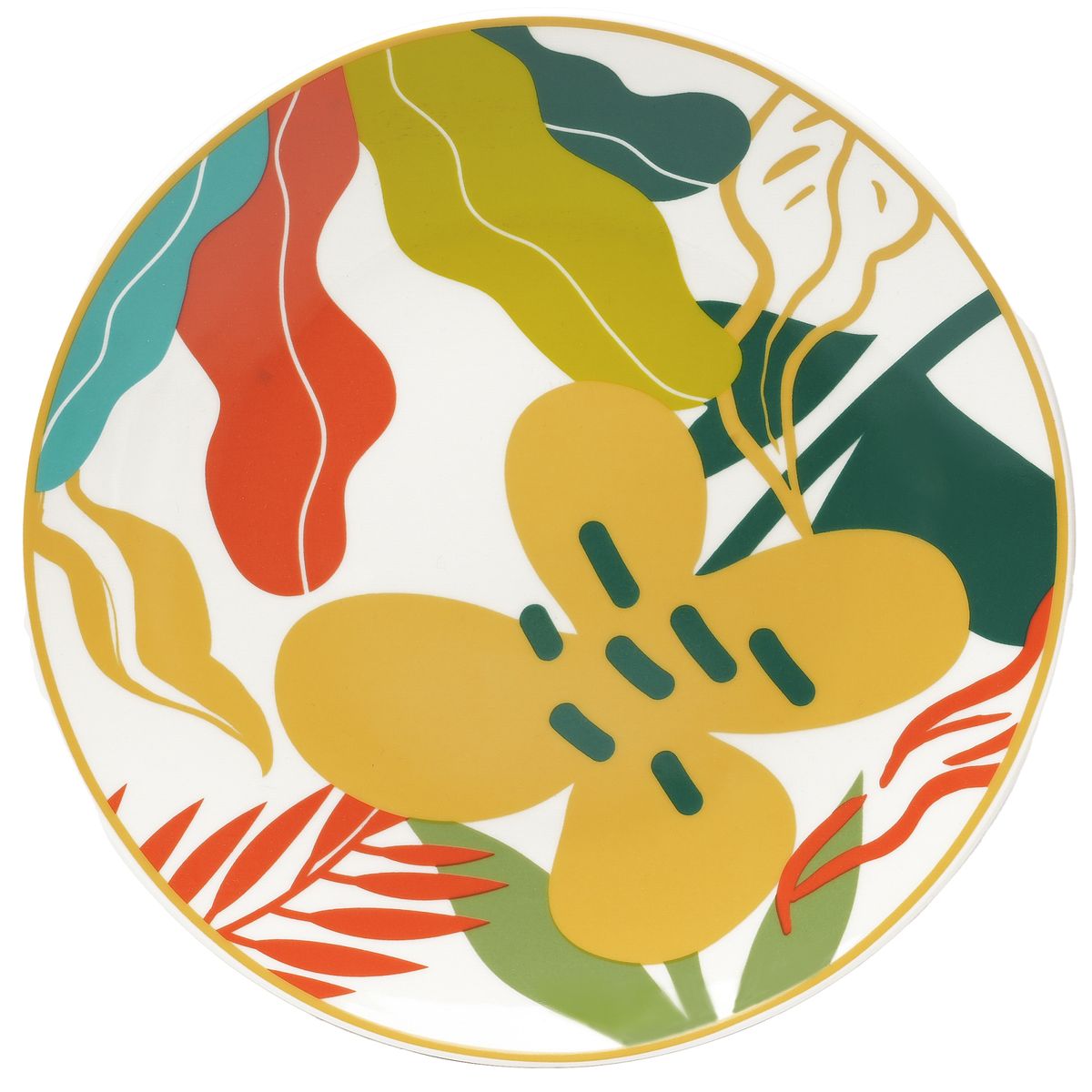 JUST HOME COLLECTION - Plato Hojas Jungle Chic 19cm