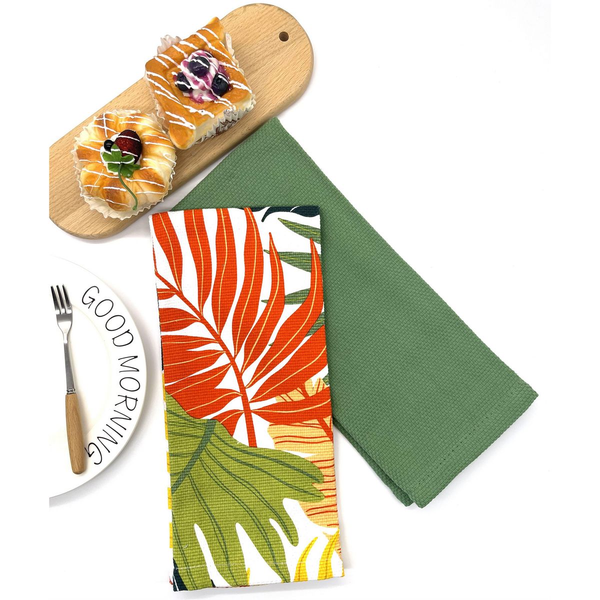 CASA BONITA - Set Paño de Cocina 2 Unidades Jungle