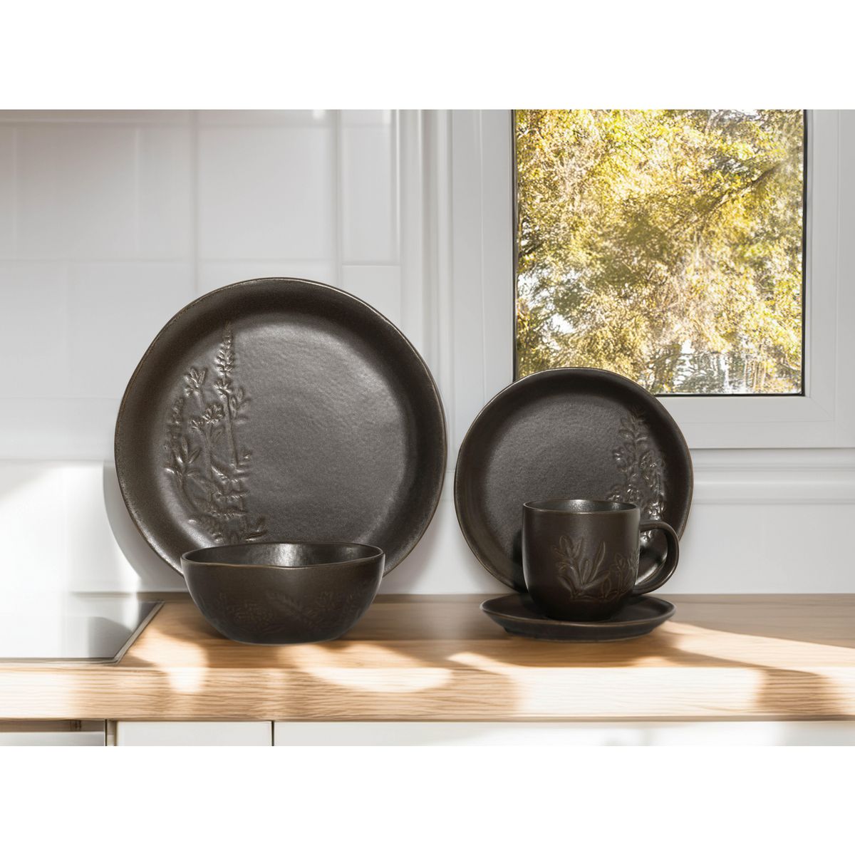 JUST HOME COLLECTION - Juego de Vajilla 20 Piezas Osaka