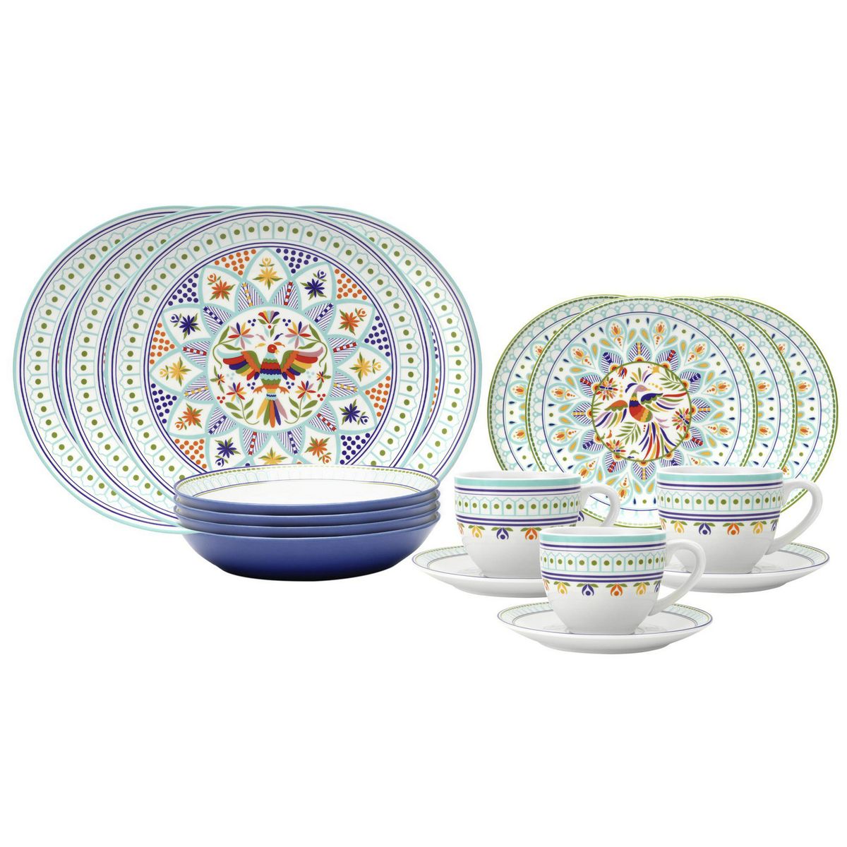 JUST HOME COLLECTION - Juego de Vajilla Bali 20 Piezas