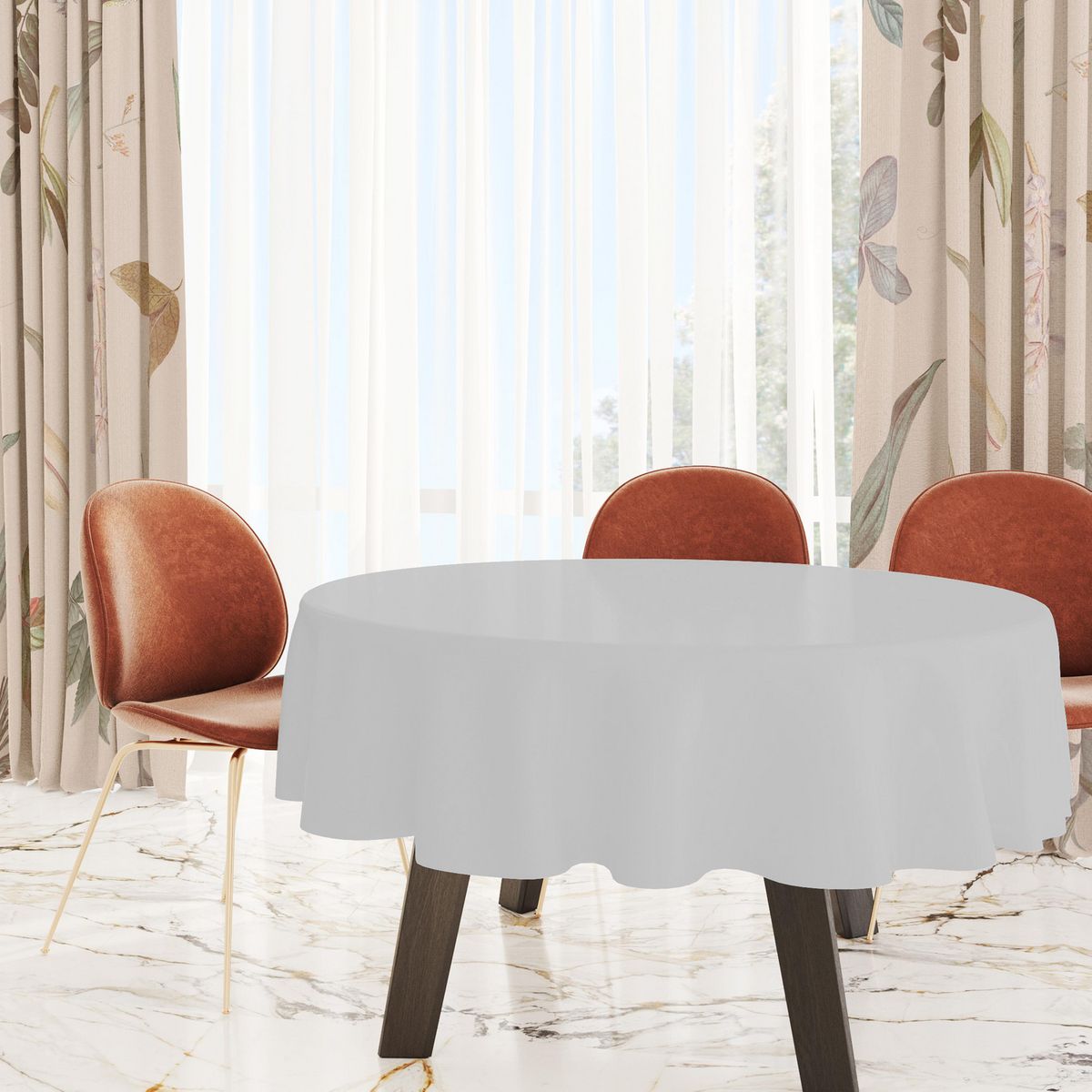 JUST HOME COLLECTION - Mantel Redondo 180cm Gris