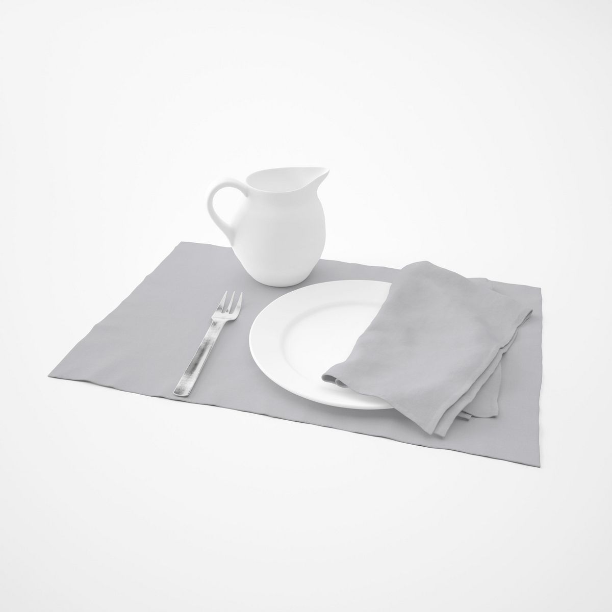 JUST HOME COLLECTION - Individual Tela 30x45cm Gris