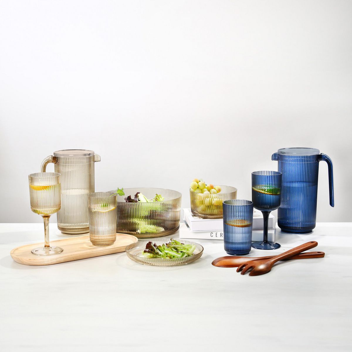 JUST HOME COLLECTION - Vaso Azul Acrílico 360 ml