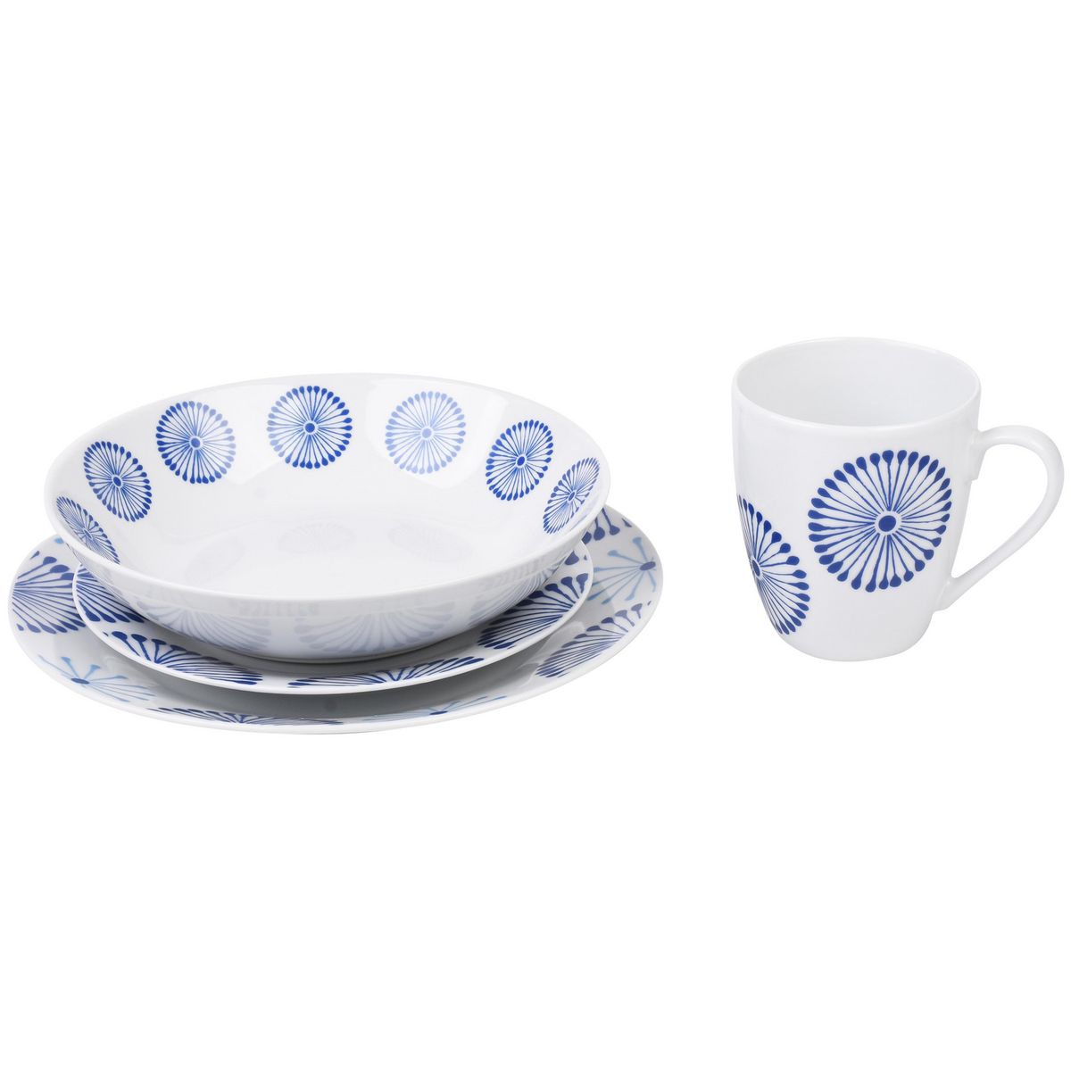 JUST HOME COLLECTION - Juego de Vajilla Lao 16 Piezas