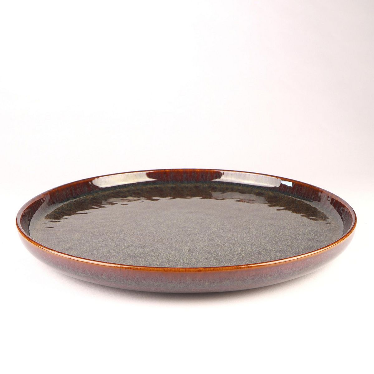 JUST HOME COLLECTION - Plato Redondo Glaze Brown 28cm