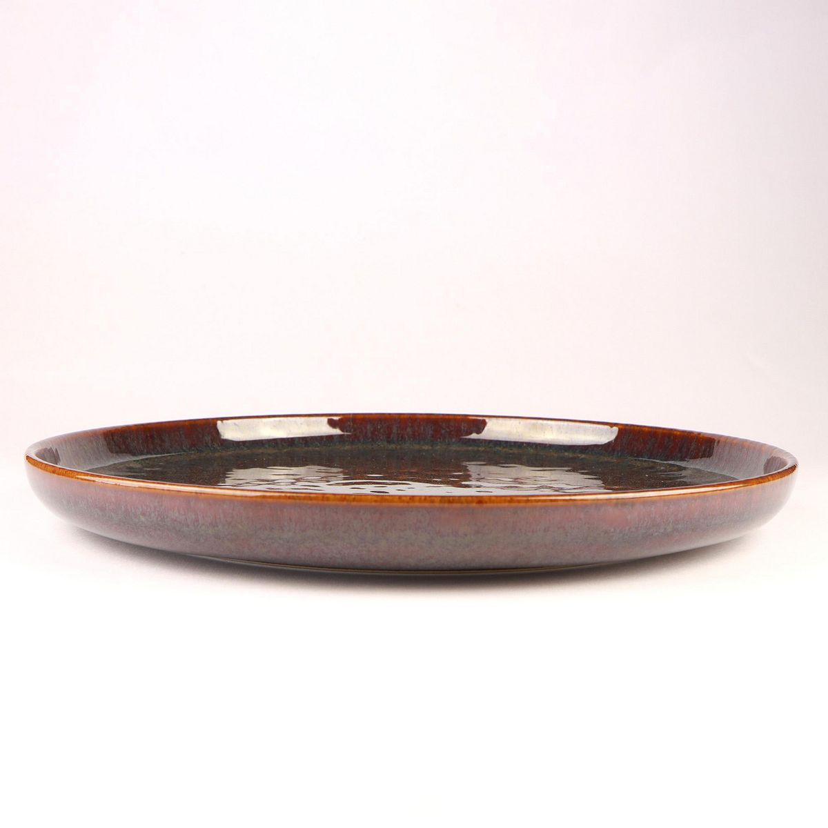 JUST HOME COLLECTION - Plato Redondo Glaze Brown 28cm
