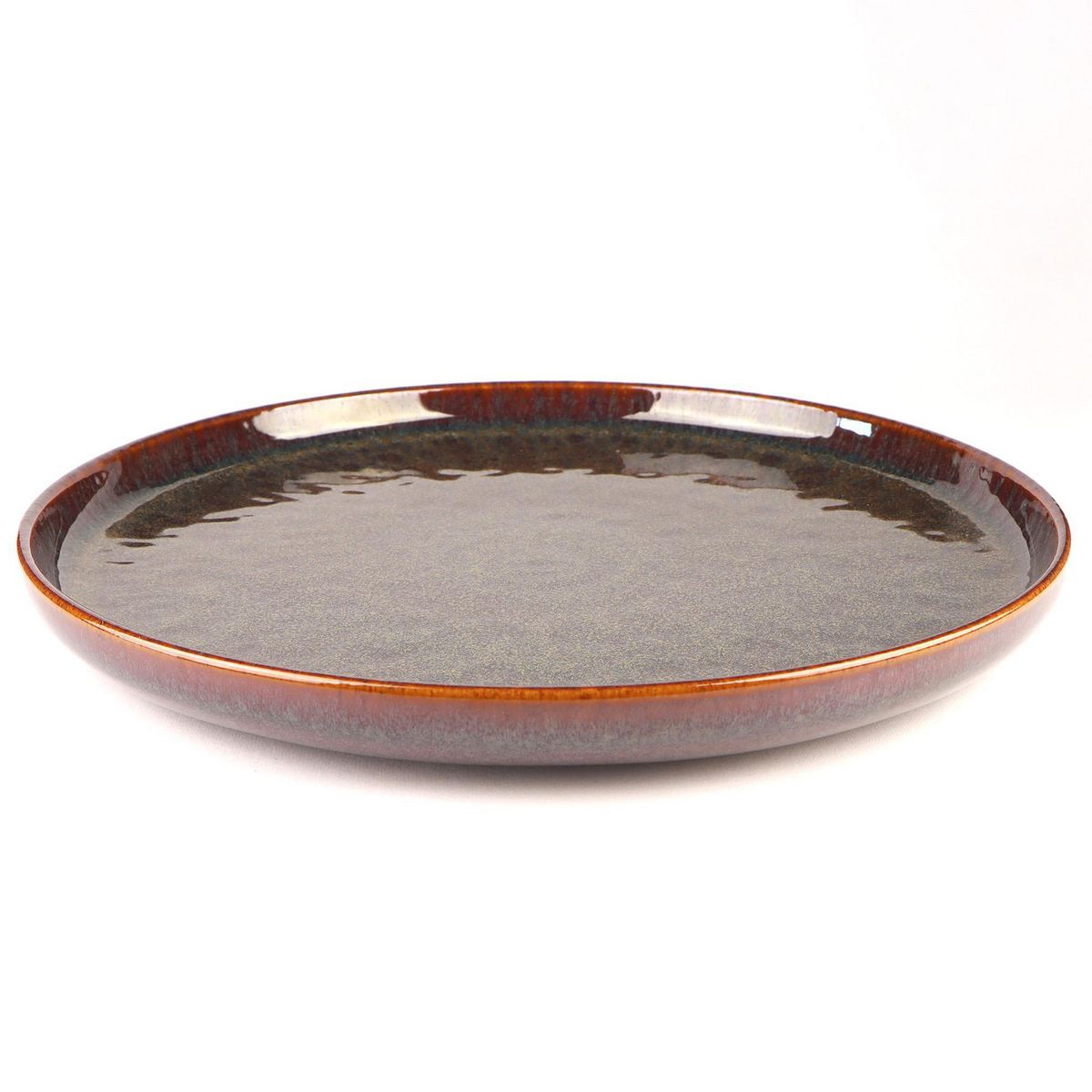JUST HOME COLLECTION - Plato Redondo Glaze Brown 33cm