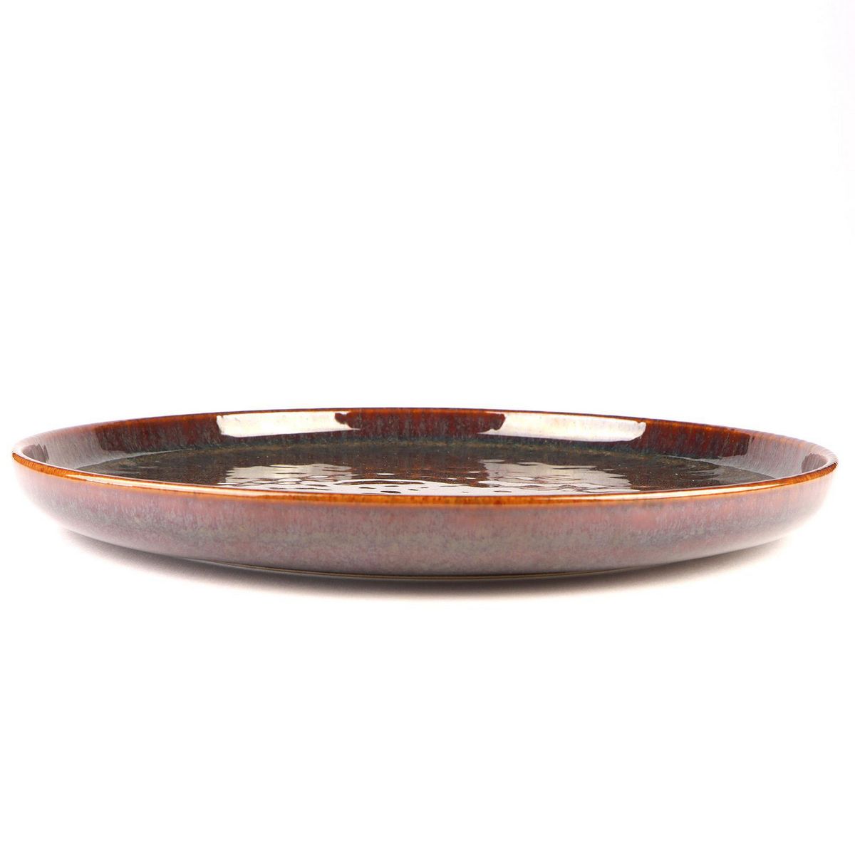 JUST HOME COLLECTION - Plato Redondo Glaze Brown 33cm