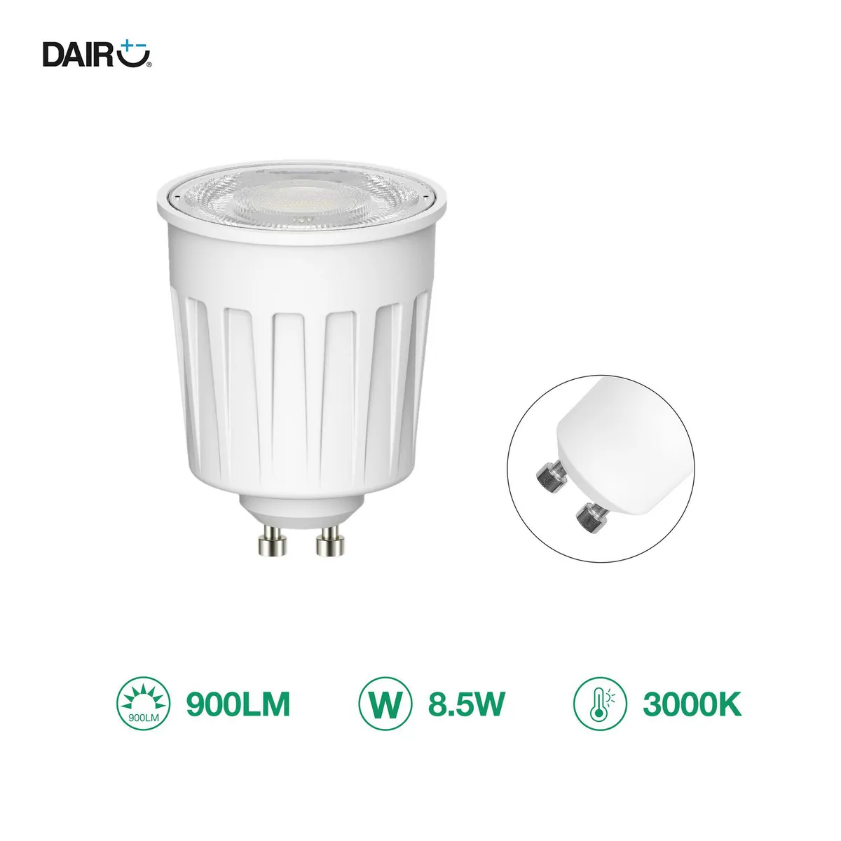 DAIRU - Foco Dicroico LED 8.5W Luz Cálida