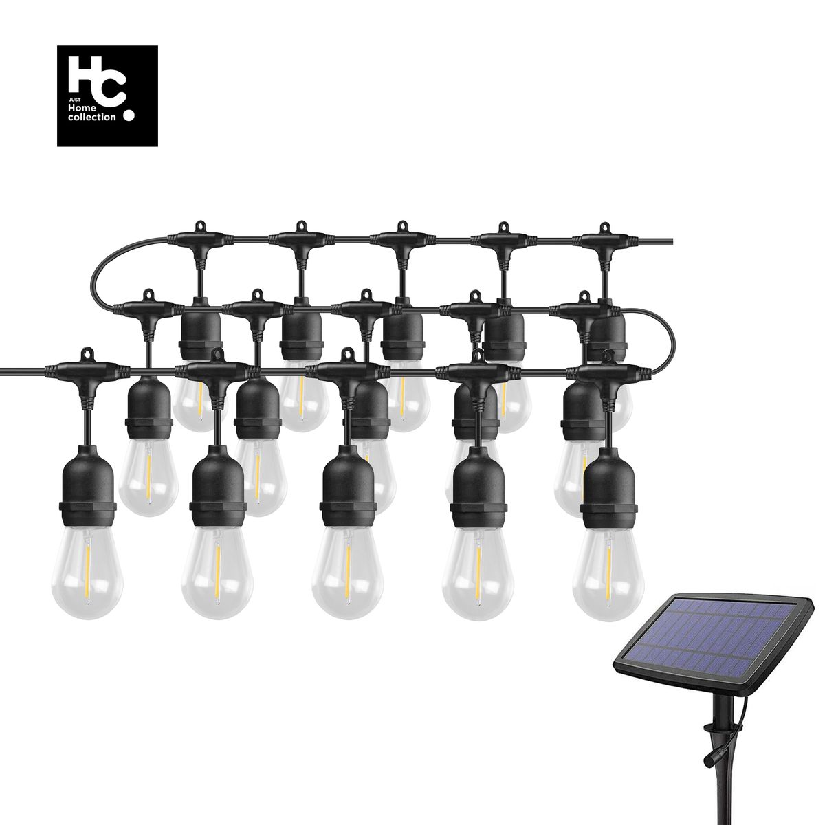 JUST HOME COLLECTION - Guirnalda Solar Luz Cálida 14.8mt