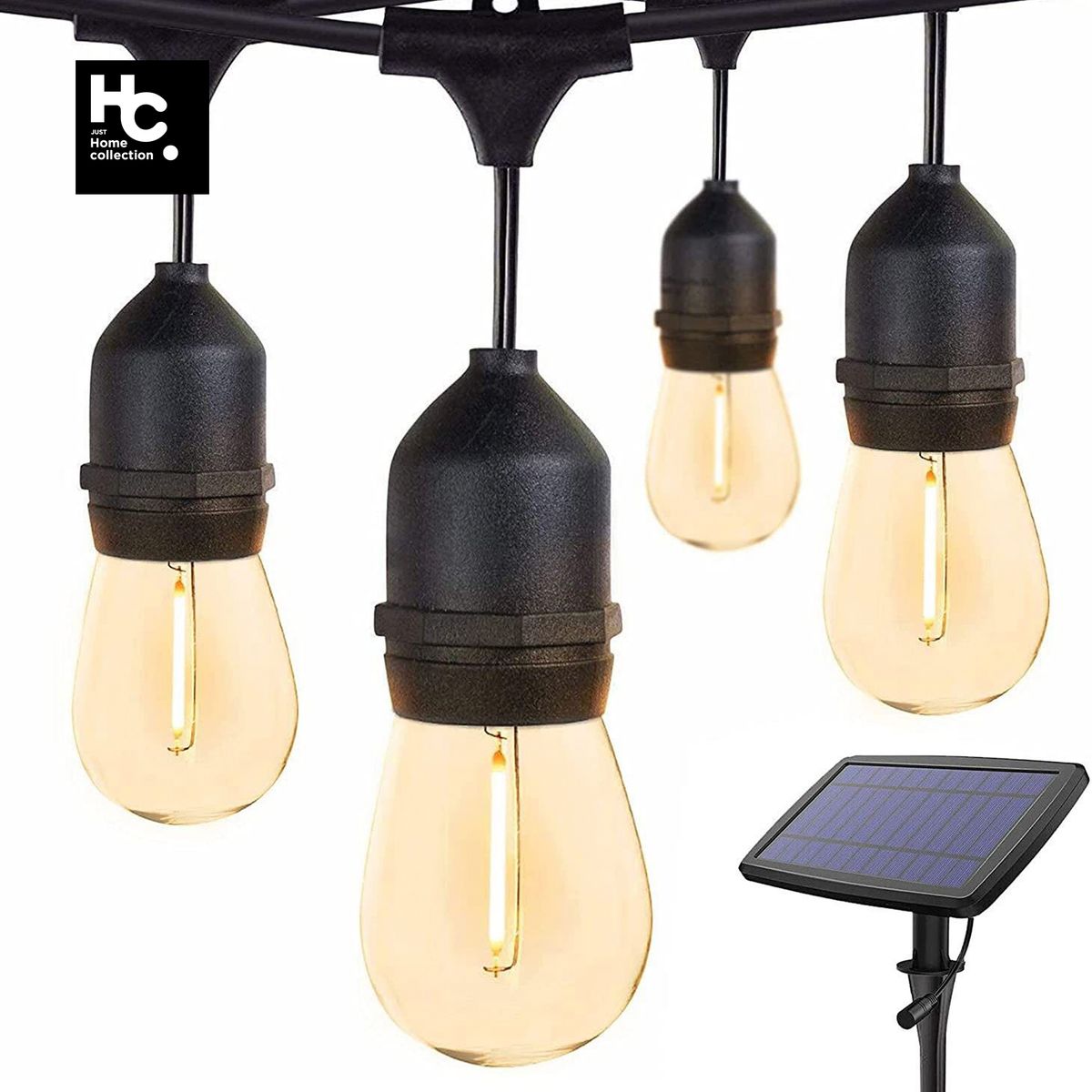 JUST HOME COLLECTION - Guirnalda Solar Luz Cálida 14.8mt