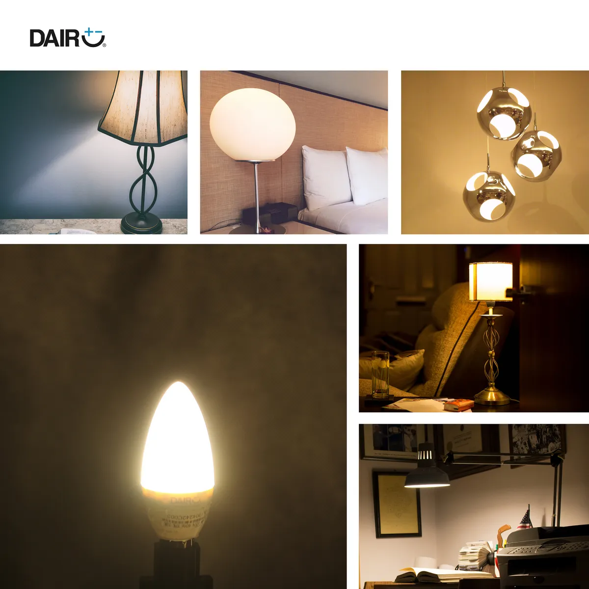 DAIRU - LED Vela 7W Luz Cálida