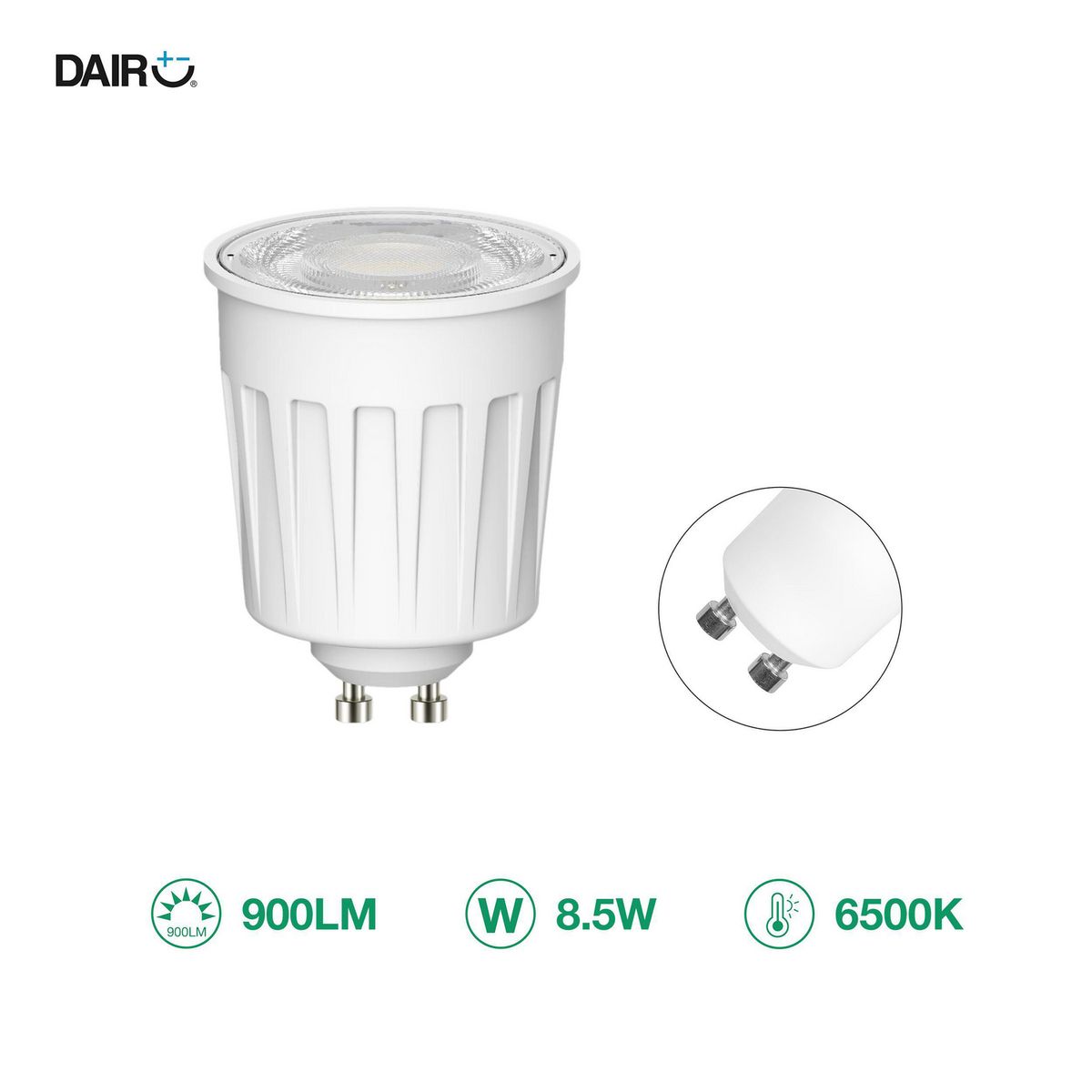 DAIRU - Foco Dicroico LED 8.5W Luz Fría
