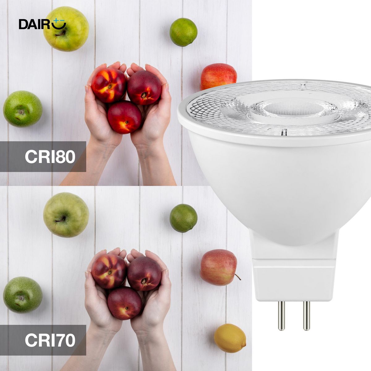 DAIRU - Foco Dicroico LED 8.2W Luz Cálida