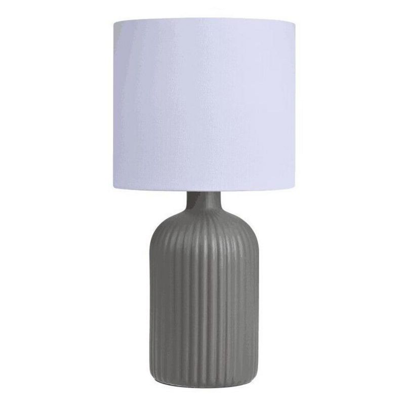 JUST HOME COLLECTION - Lámpara de Mesa Barres Gris