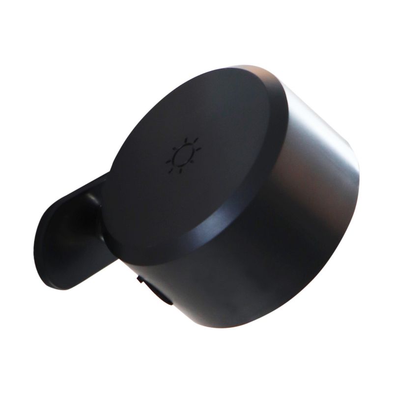 JUST HOME COLLECTION - Aplique de Pared Exterior Giratorio 360° Negro