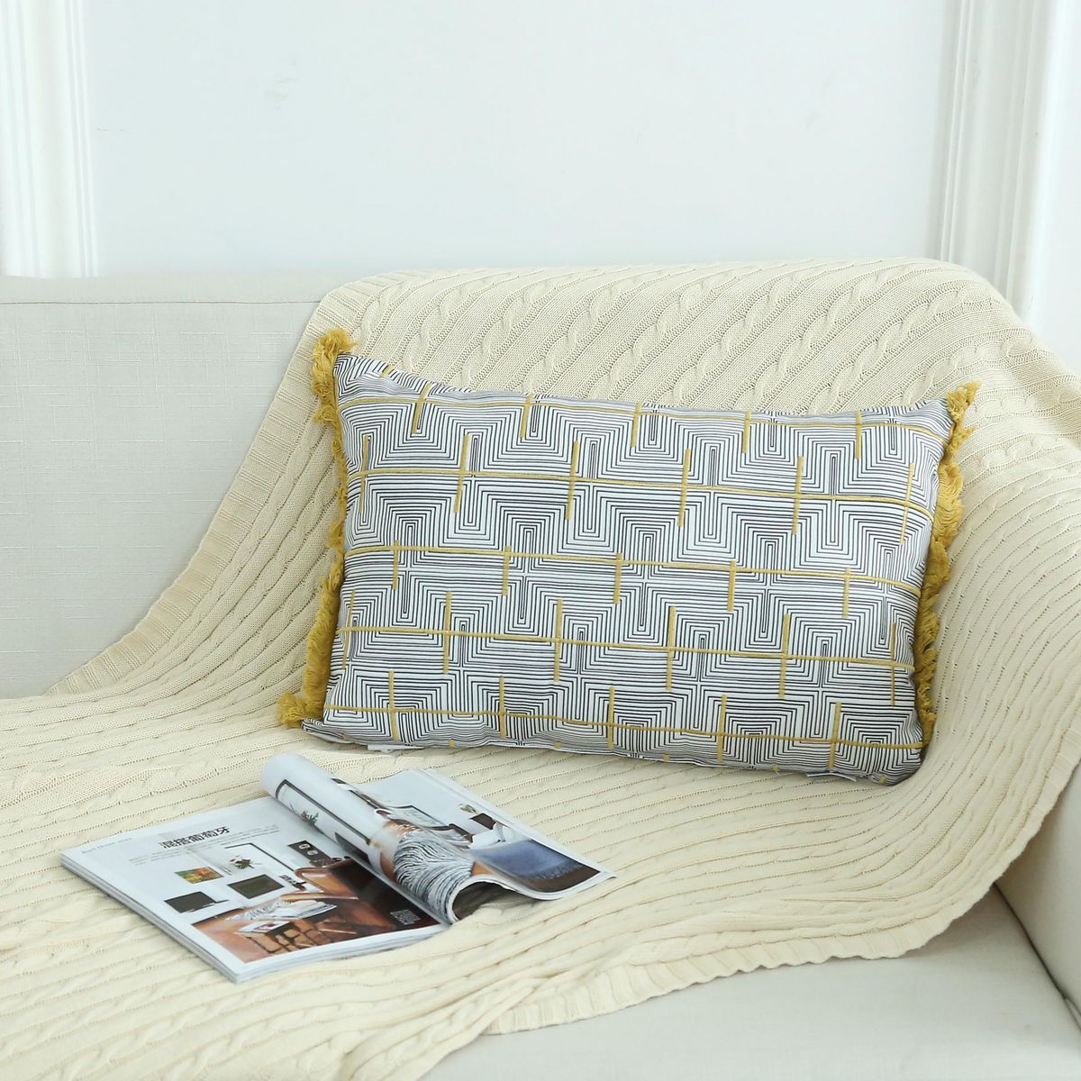 JUST HOME COLLECTION - Cojín Nórdico 40x60cm Multicolor