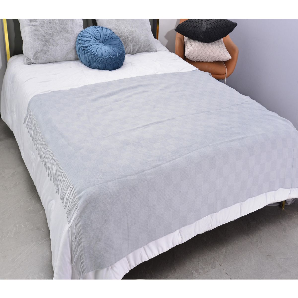 JUST HOME COLLECTION - Manta Urbano Gris 130x160cm