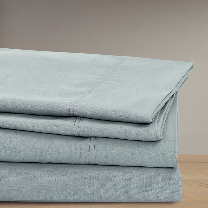 JUST HOME COLLECTION - Sábana 144 Hilos Gris 1.5 Plazas