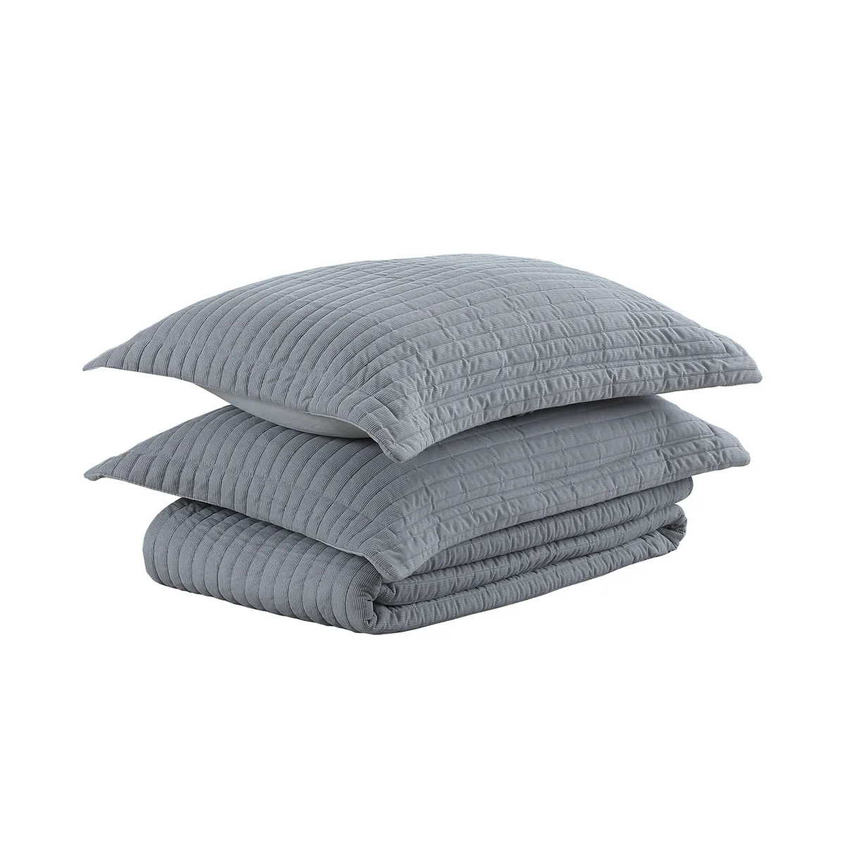 JUST HOME COLLECTION - Quilt ADT Solid 2 Plazas Gris