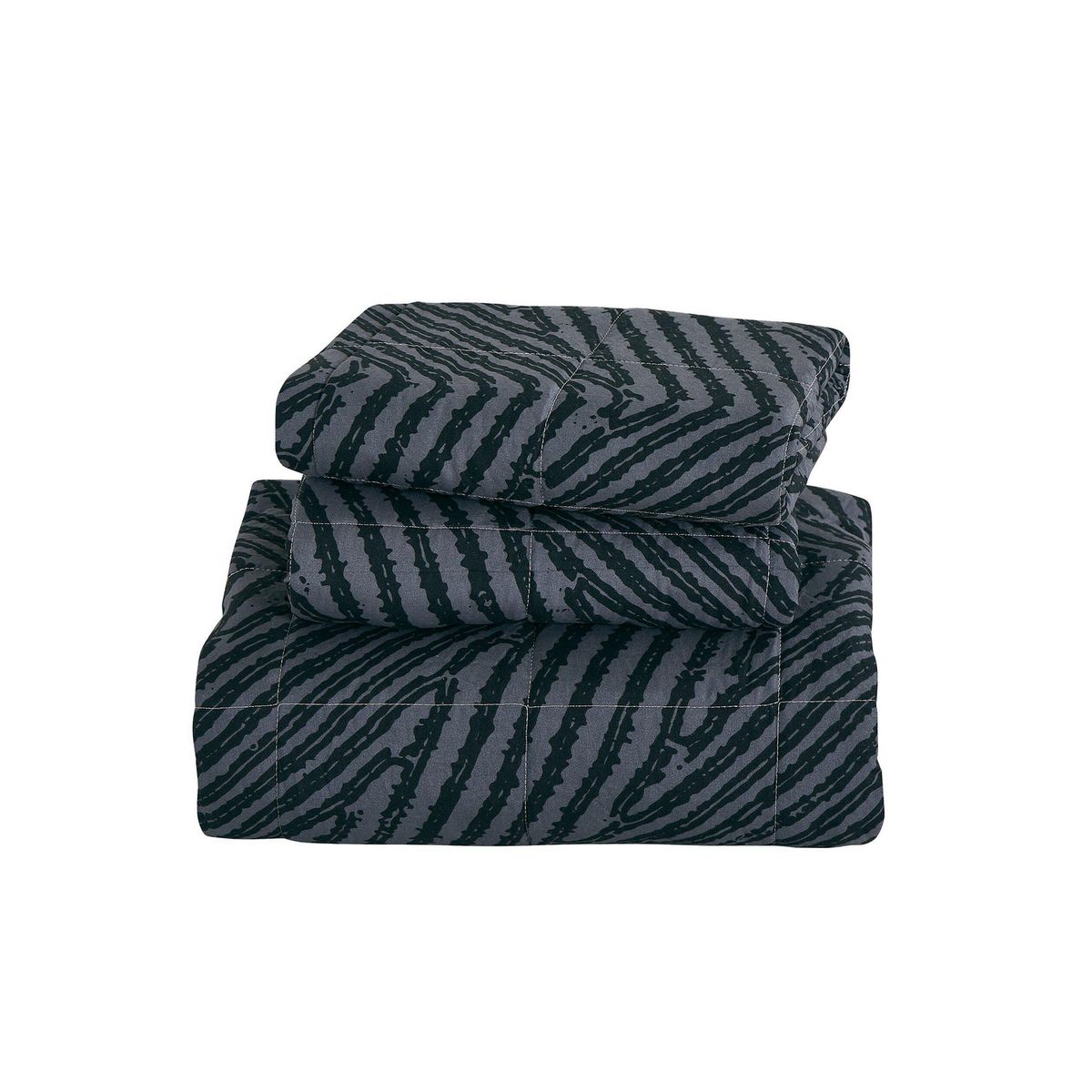 JUST HOME COLLECTION - Quilt Urbano Diseño 2 Plazas Grafito