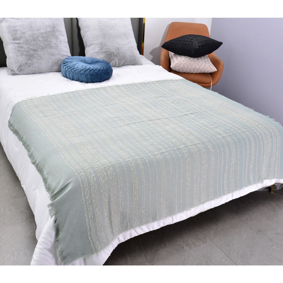 JUST HOME COLLECTION - Manta Nórdico Verde 130x160cm