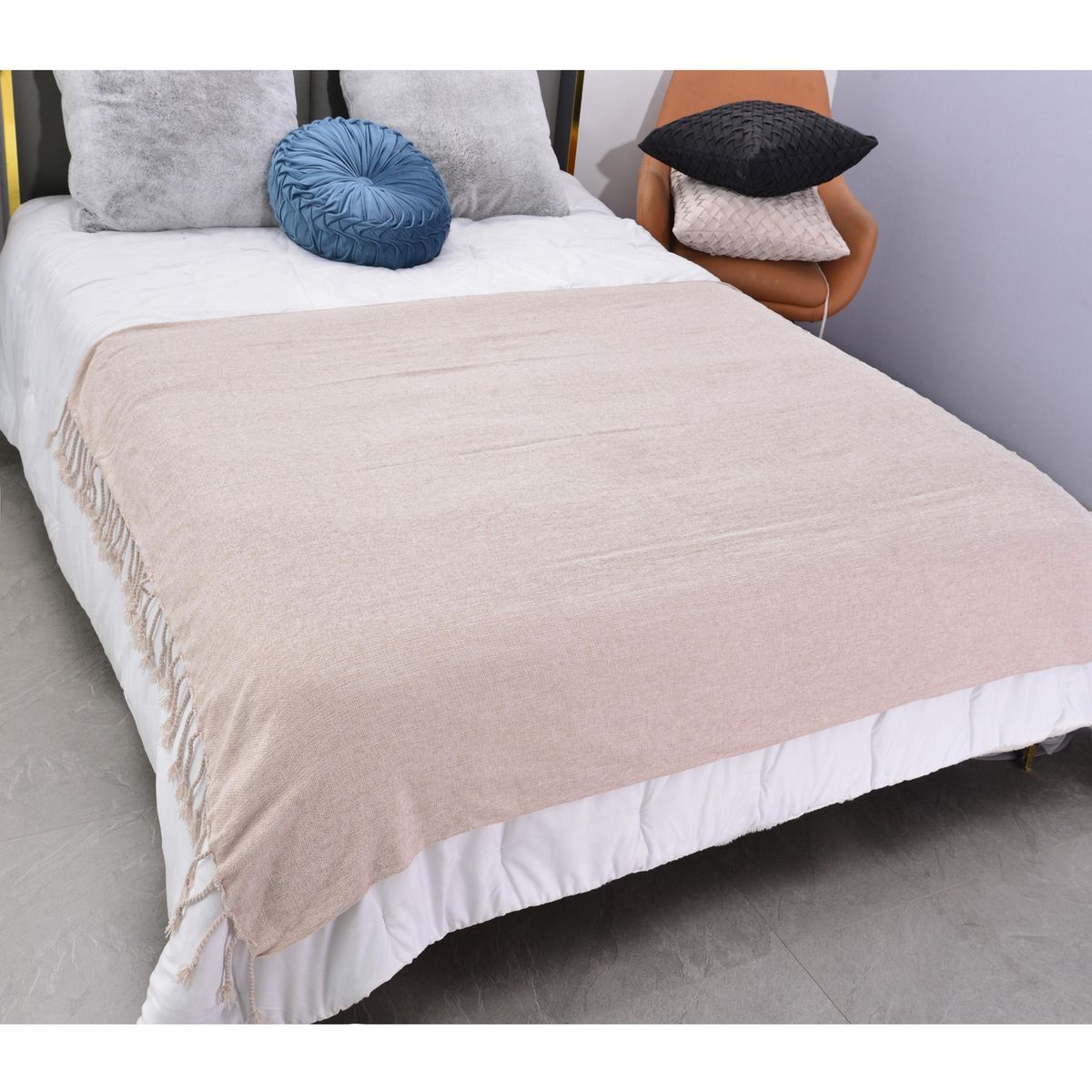 JUST HOME COLLECTION - Manta Classic Beige 130 x 160